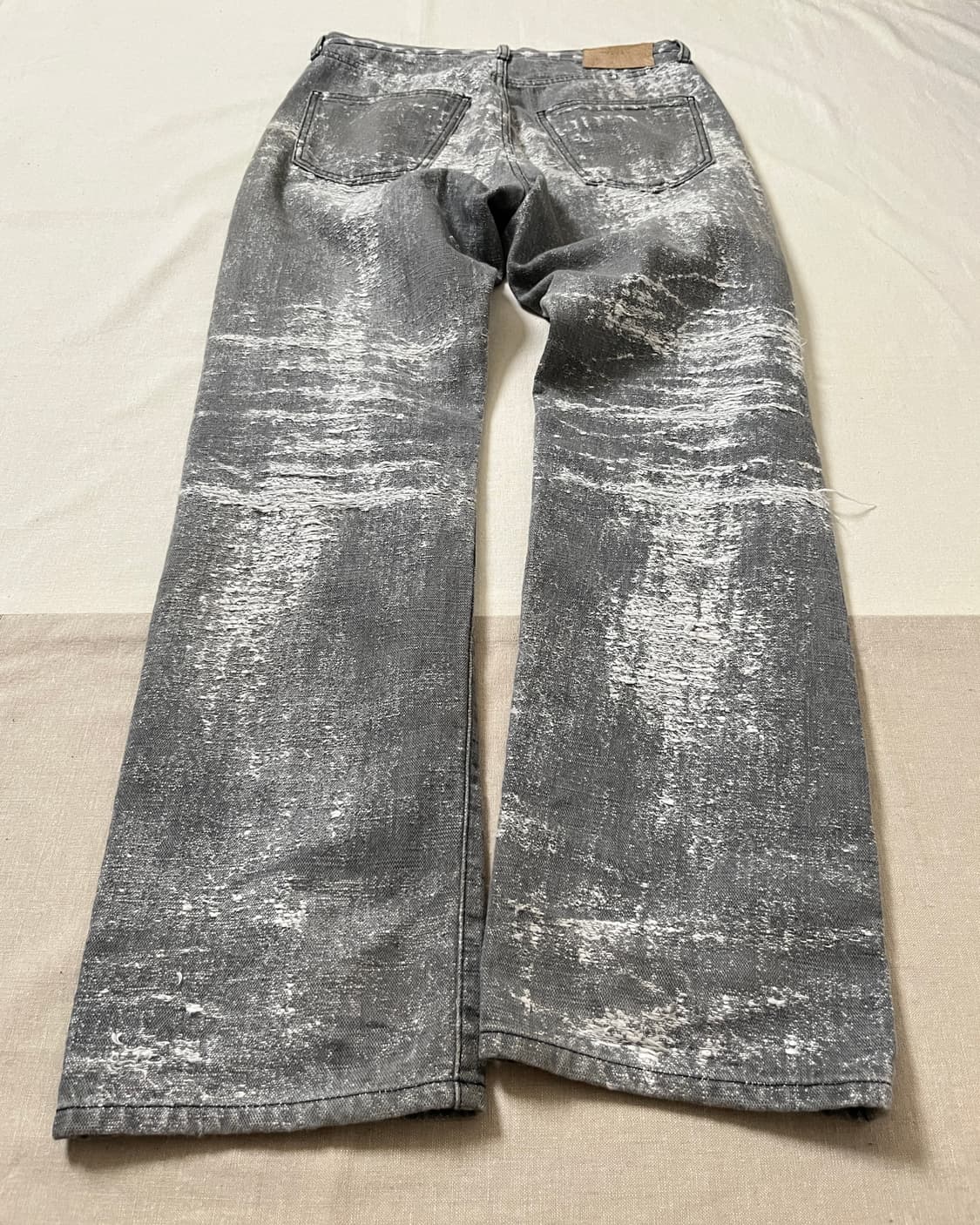 Taakk 24aw 자가드 스트레이트 데님 팬츠 boro 사시코 상품이미지7