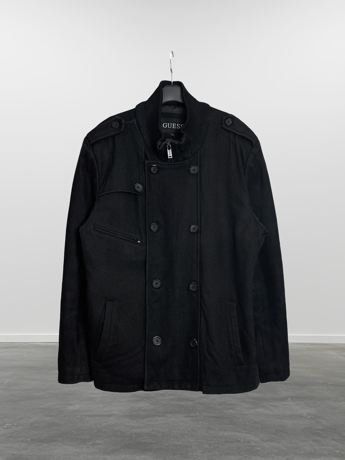 GUESS 울 혼방 더블 집업 자켓 상품이미지1