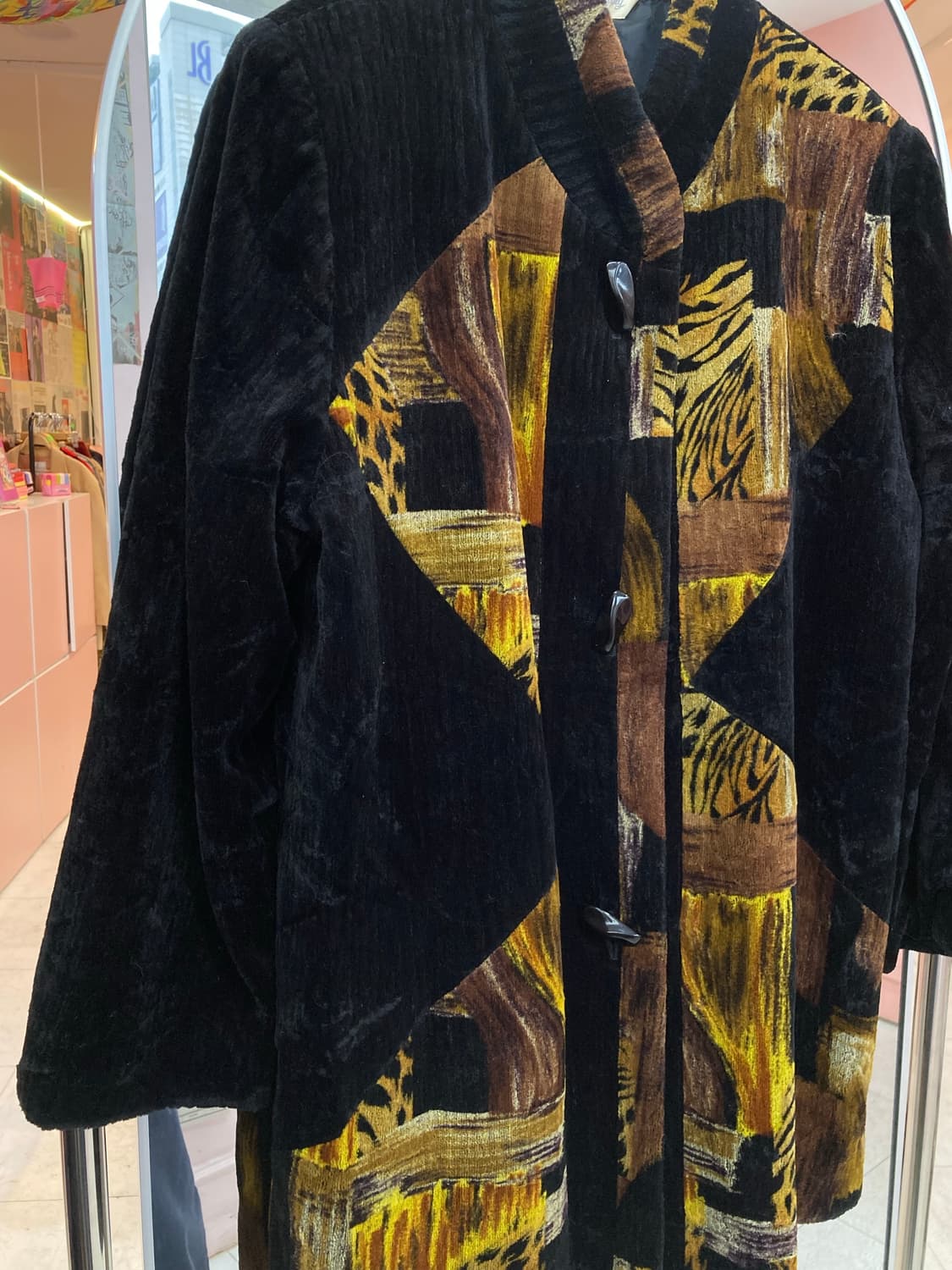 빈티지 패턴 벨벳 자켓 상품이미지4