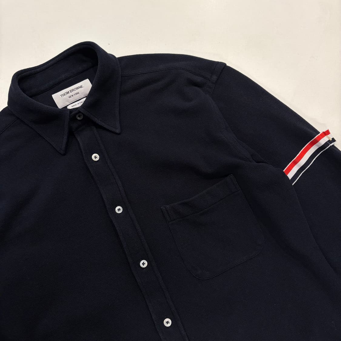 [4] 톰브라운 암맨드 삼선 긴팔 셔츠 B424 상품이미지3