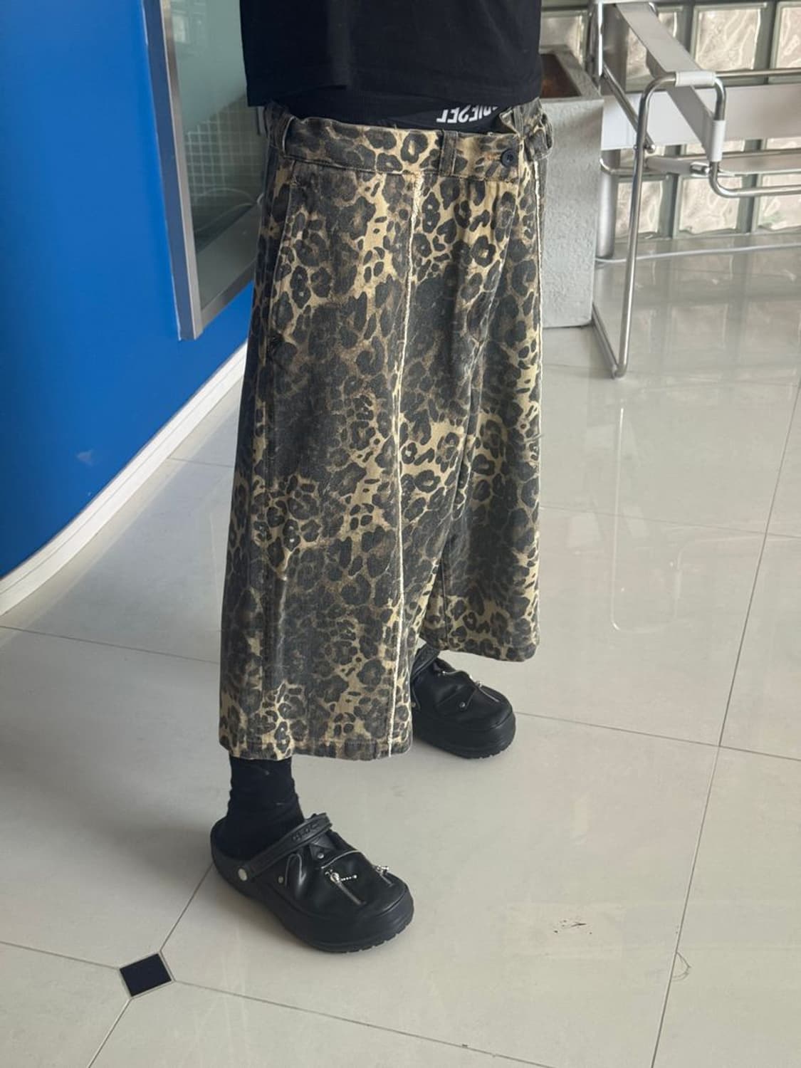 BAGGY SHORT 레오파드 버기 반바지 상품이미지3