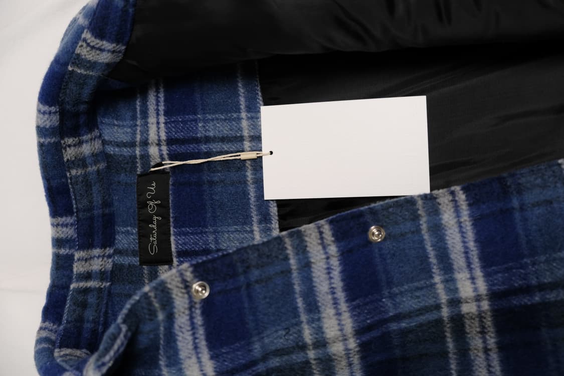 stu padded check shirt blue 상품이미지5