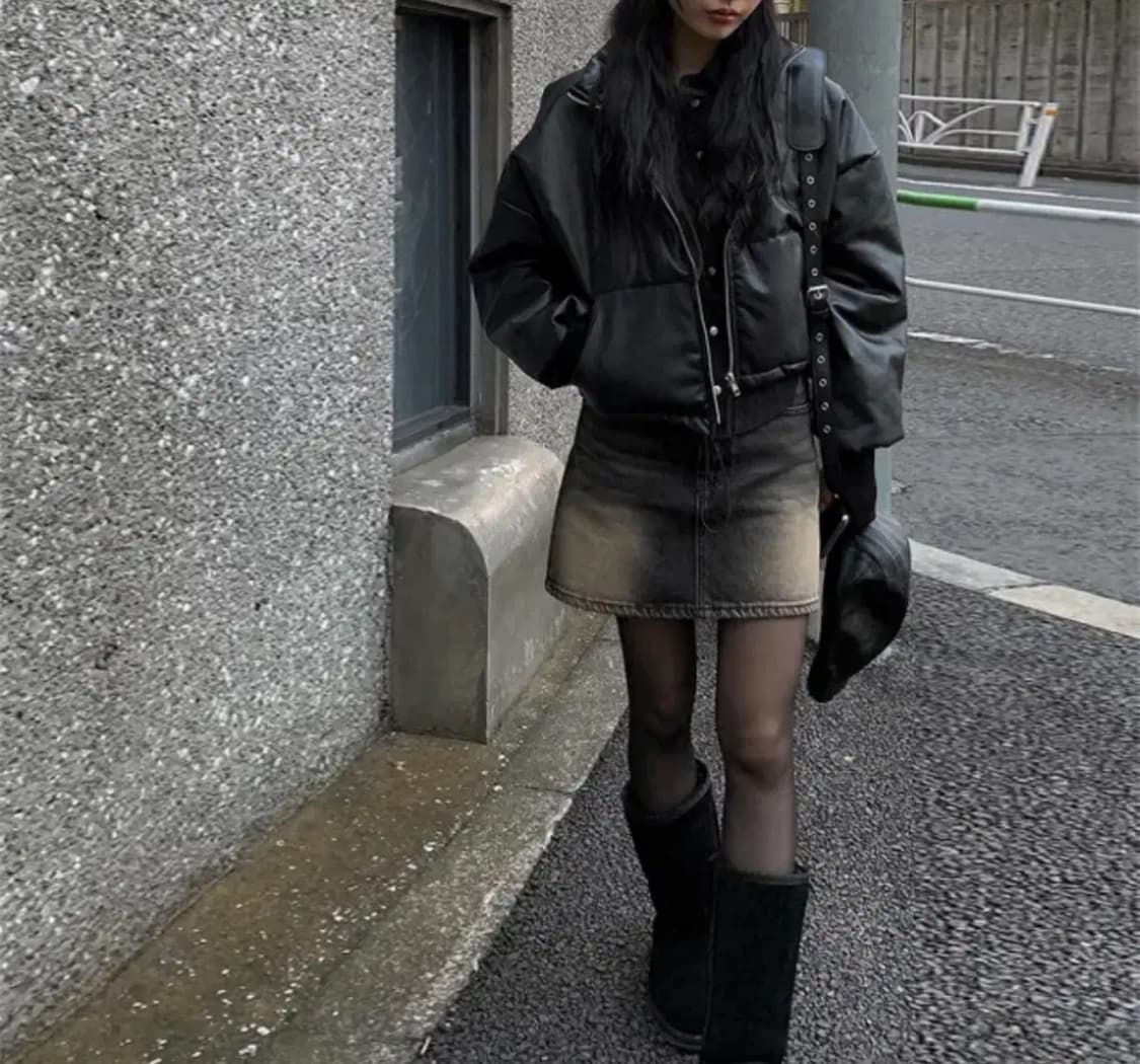 애니원모어 골디 틴워싱 미니 스커트 m 상품이미지1