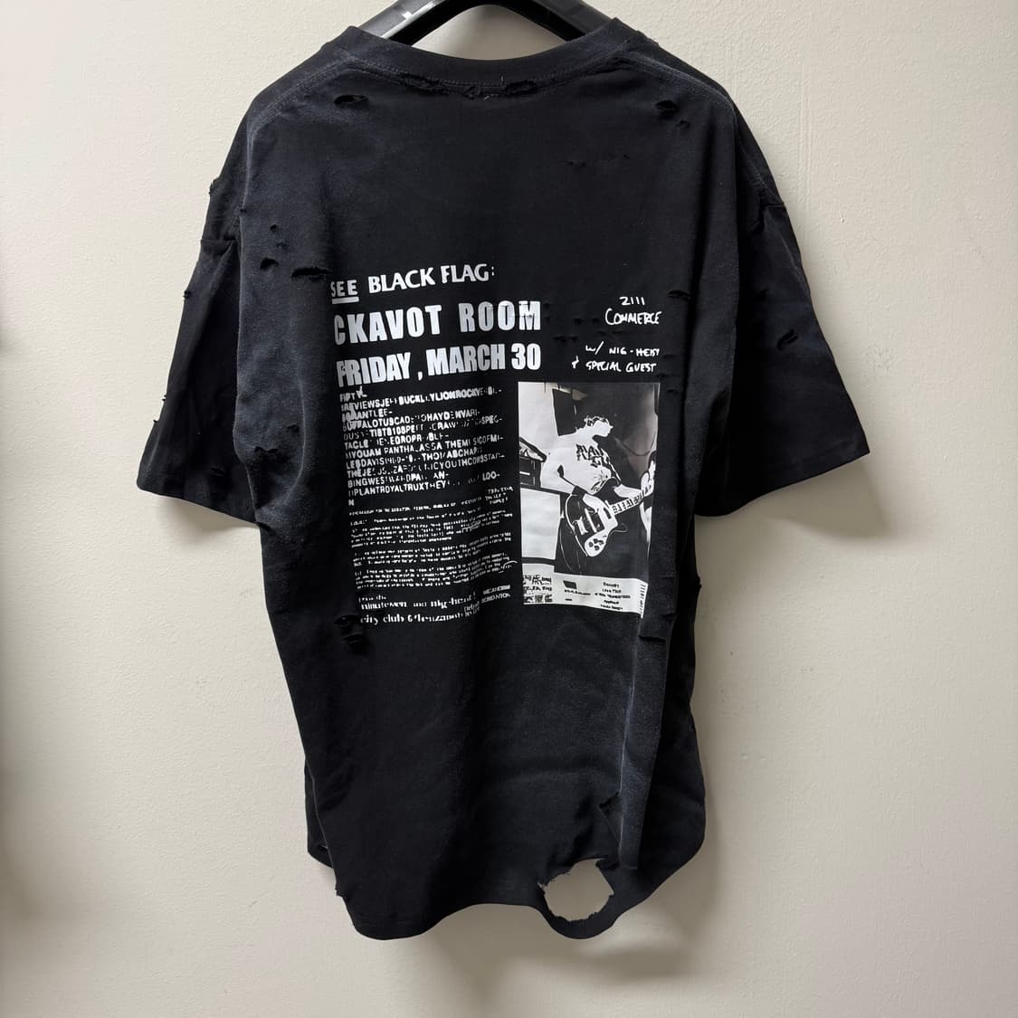 빈티지 무드 디스트로이드 반팔  상품이미지2