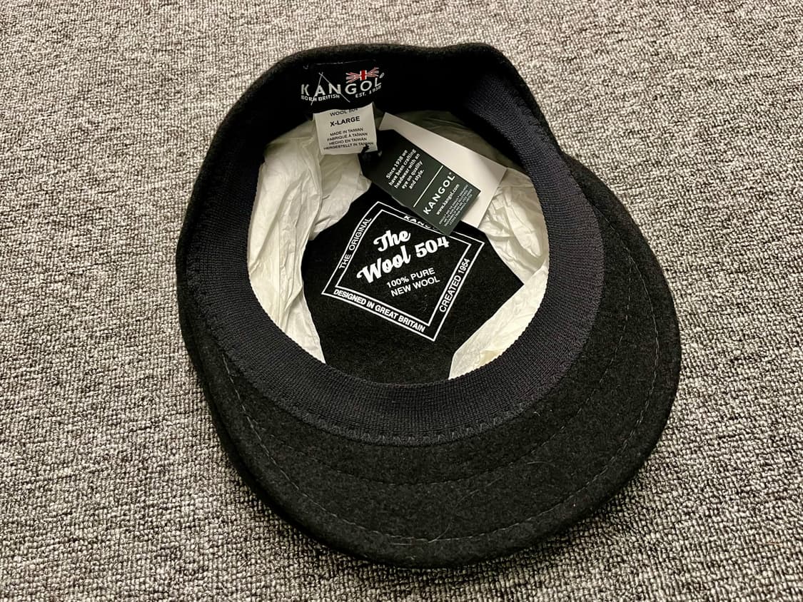 캉공 울 헌팅캡 504 블랙 새제품  상품이미지5