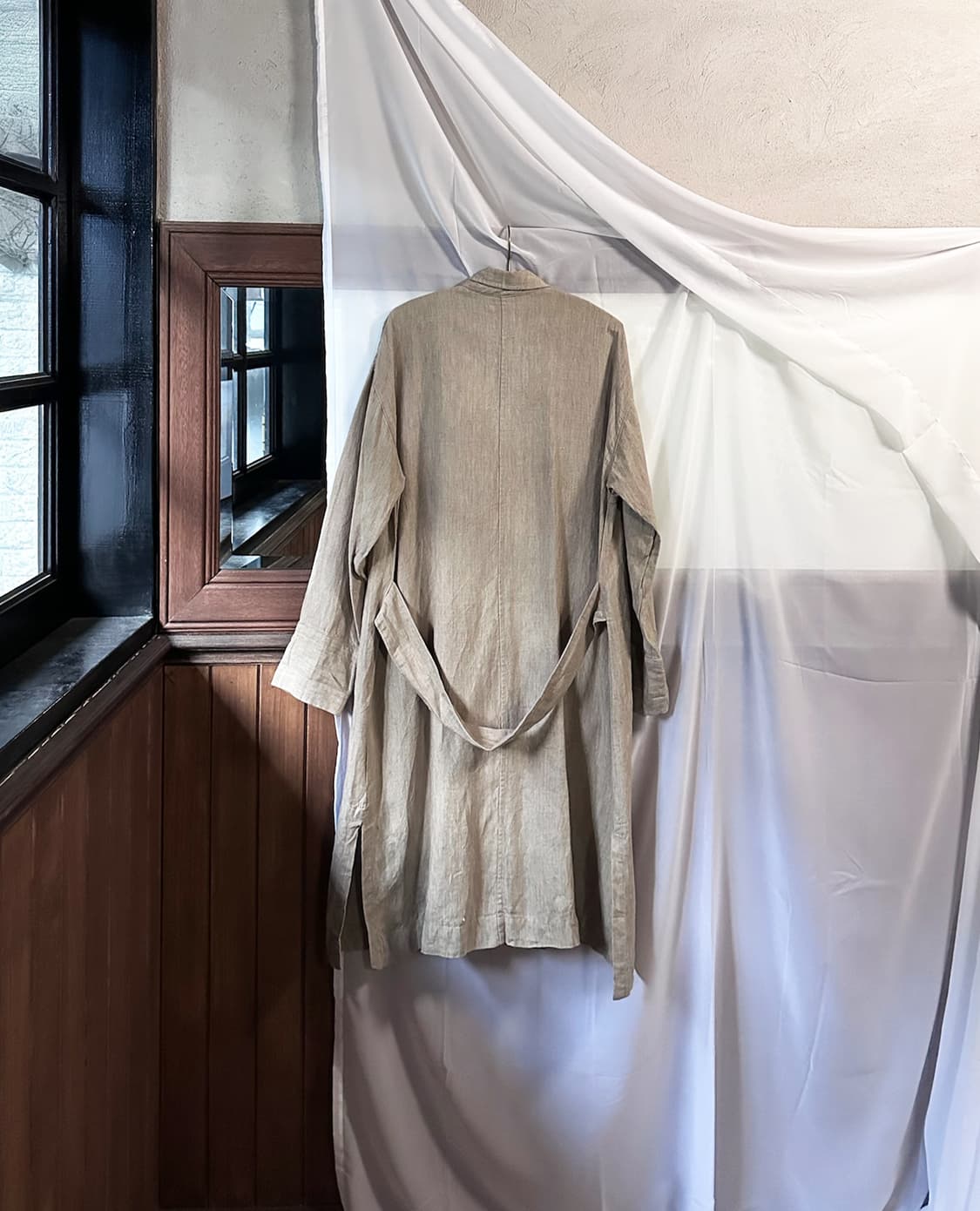 SUNVALLEY linen long coat 상품이미지6