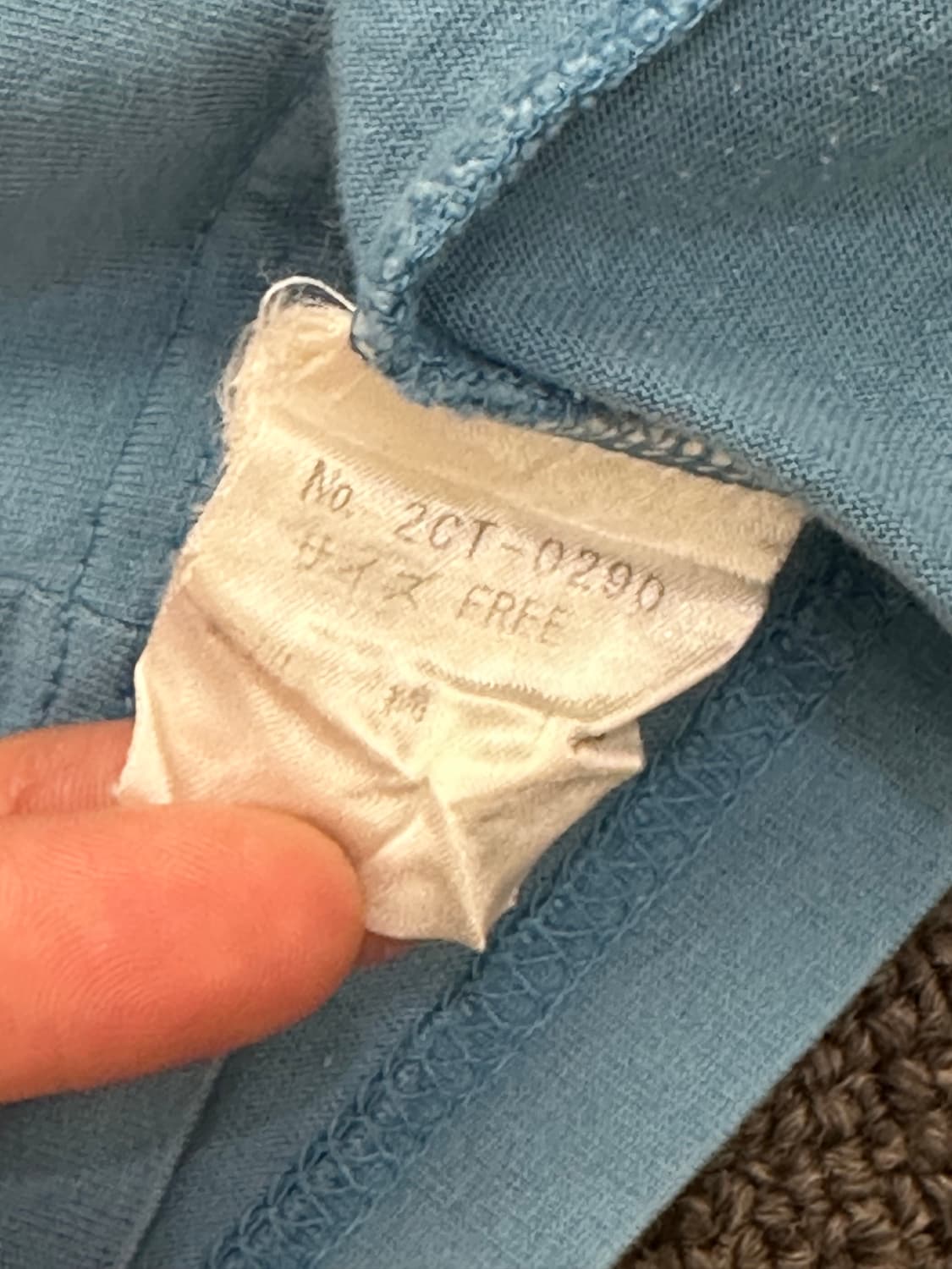 OS)히스테릭 글래머 빈티지 블루 그래픽 프린팅 락 반팔 상품이미지5