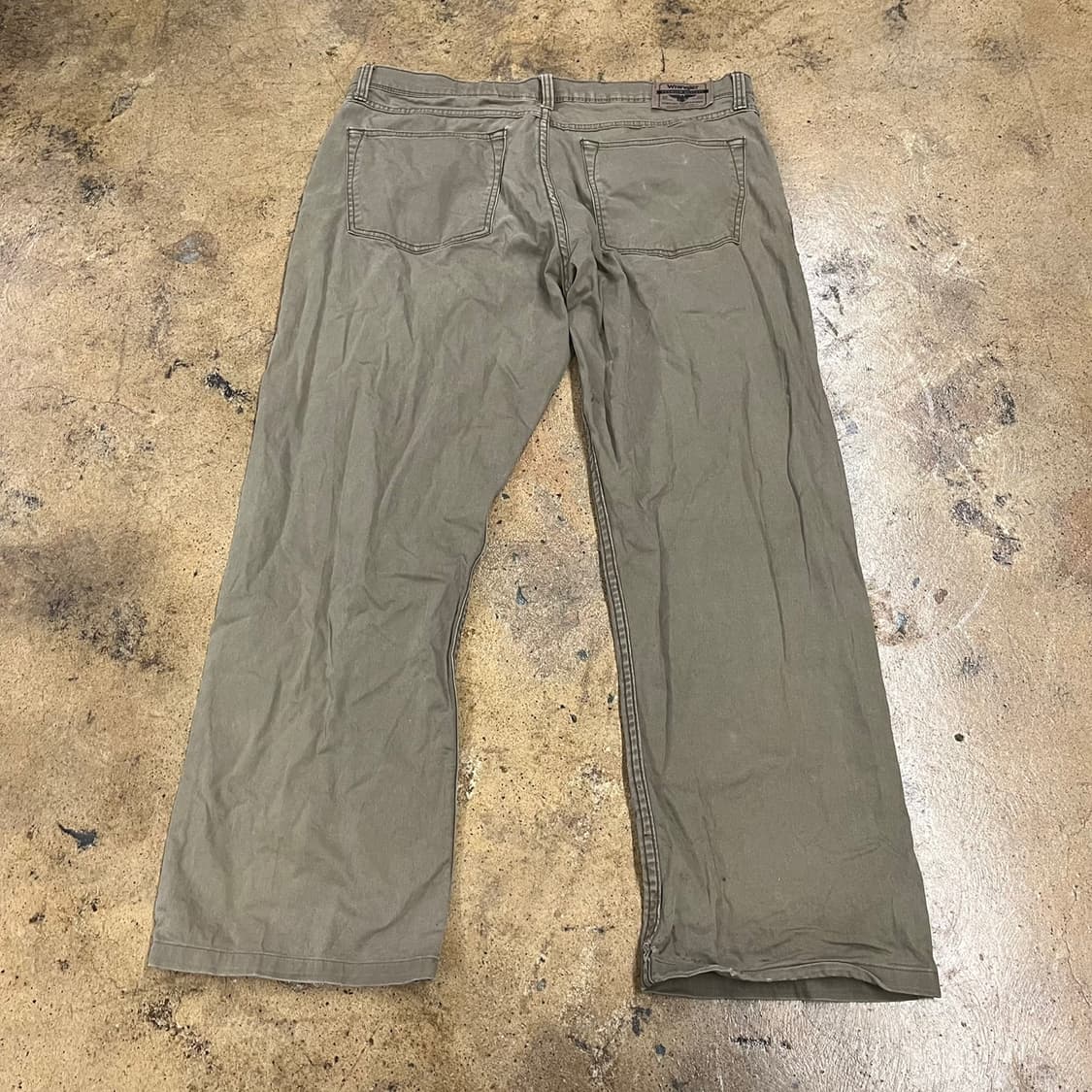 [정품] 랭글러 스트레이트핏 면바지 카키 b14 상품이미지3