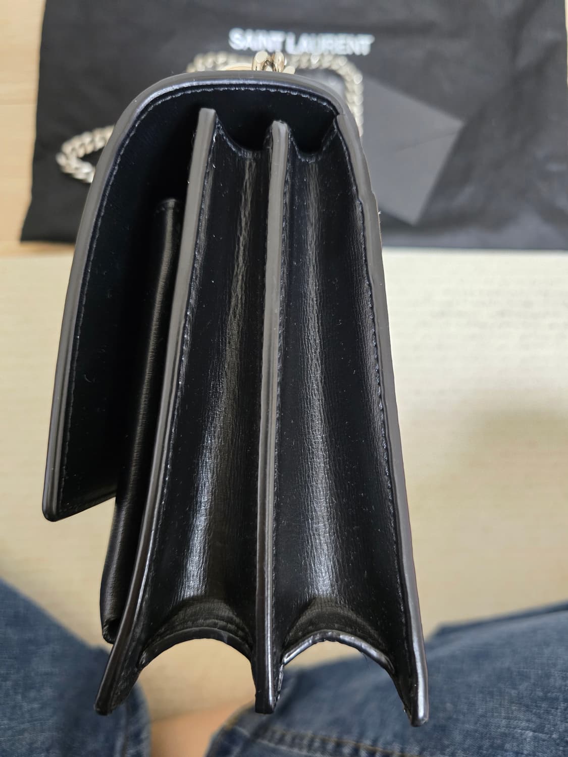 생로랑 선셋백 미디엄 사이즈 은장 상품이미지5