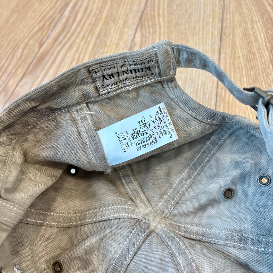 [KAPITAL] 레인 스컬 캡 모자 새상품 택 제거 상품이미지3