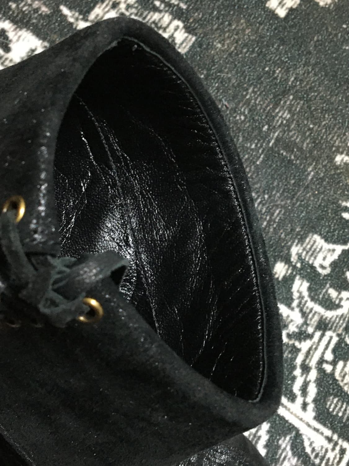 00‘s 'BALMAIN' lace-up suede boots 36 상품이미지6
