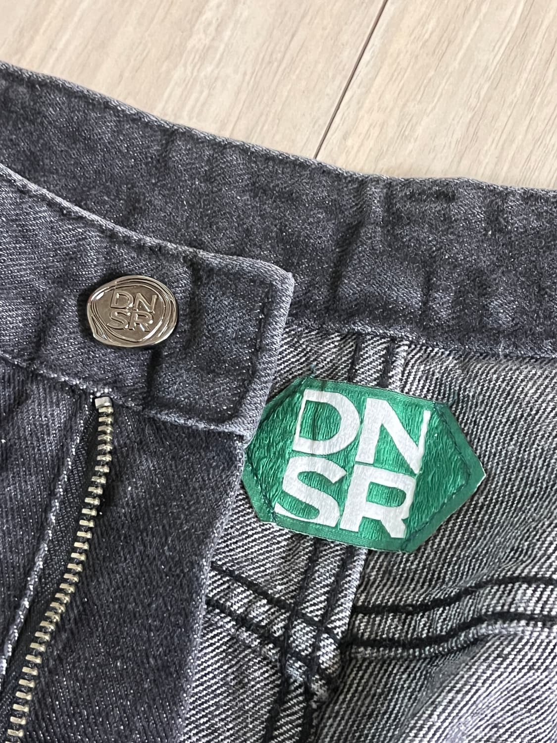 DNSR 디앤에스알 시그니처 와이드 데님 팬츠 블랙 흑청 xl 상품이미지3