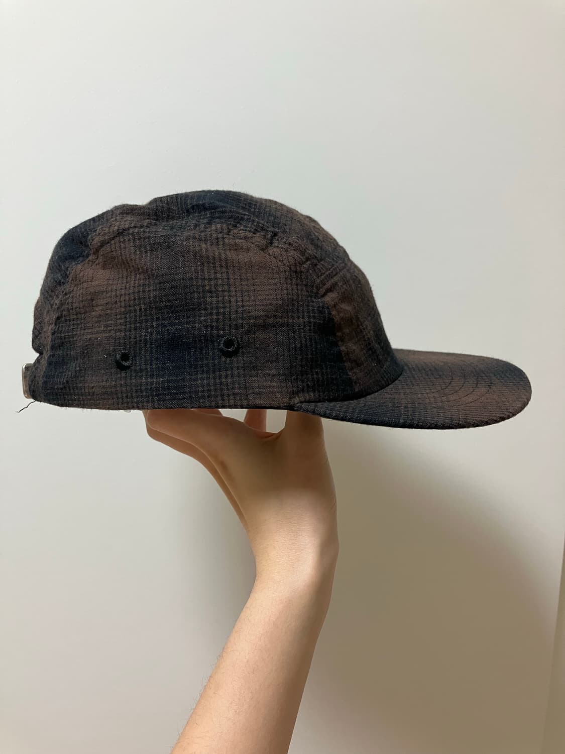 FOLK 포크 체크 5패널 캡 브라운 상품이미지2