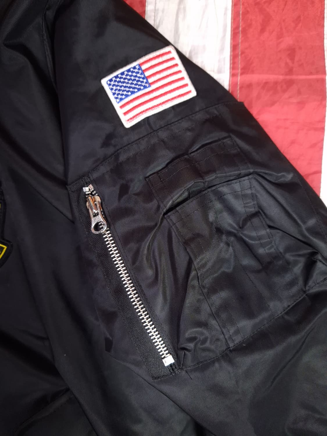 새제품급 오리지날 재팬판 KISS 키스락밴드 월드투어 MA-1 항공자켓 상품이미지7