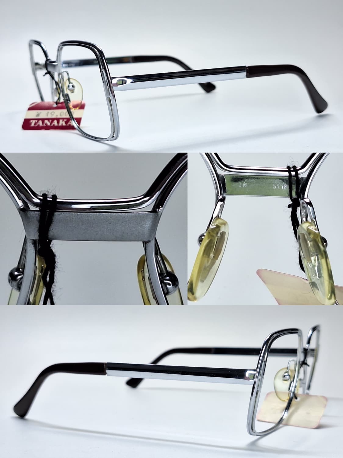 80s 프랑스제 빈티지 데드스톡/SPM 선플래티늄 HOYA 안경테 상품이미지7