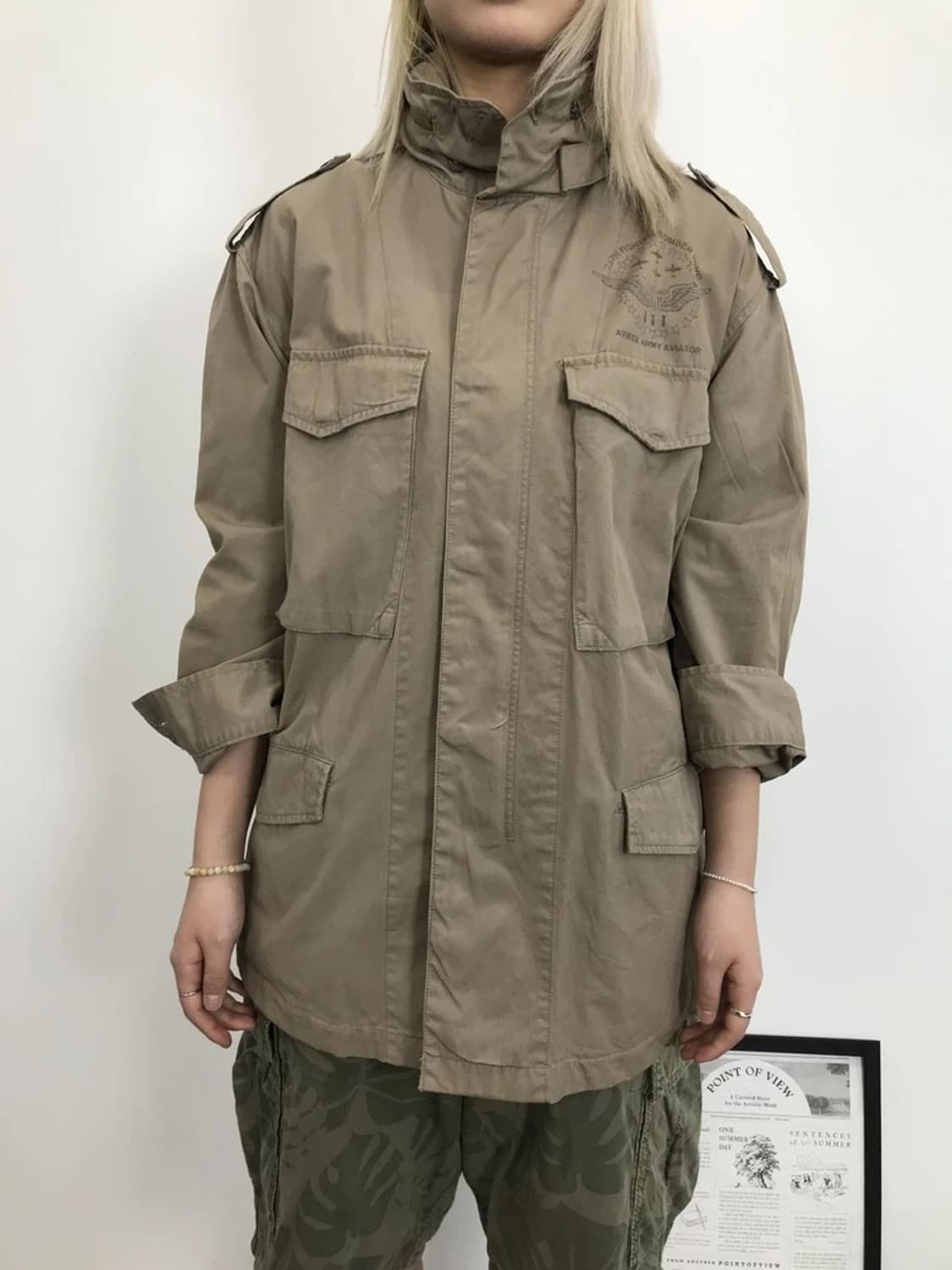 00's Avirex Field Jacket Beige 상품이미지3