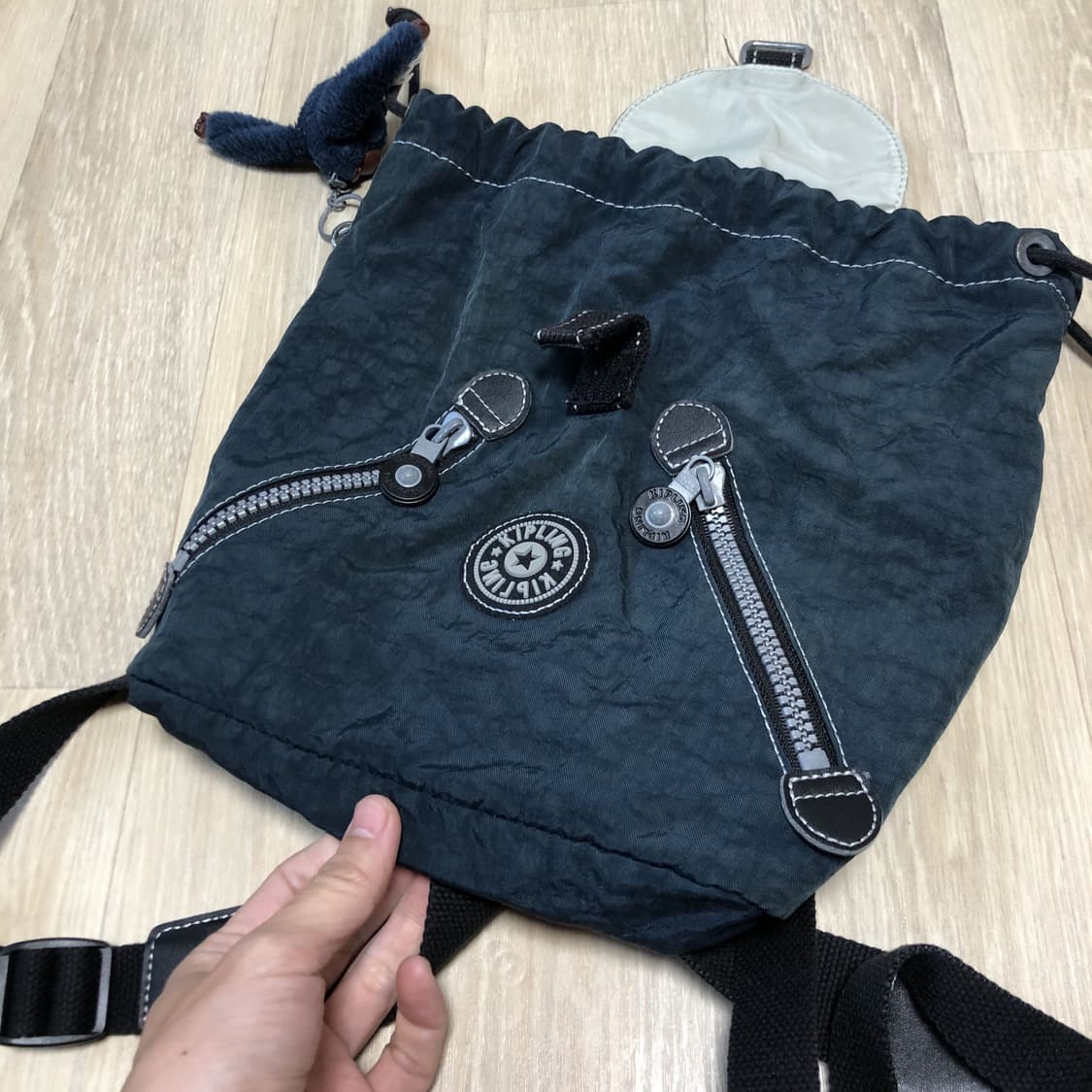 (ONE SIZE) 키플링 KIPLING 미니 복조리 백팩 네이비 가방 상품이미지4