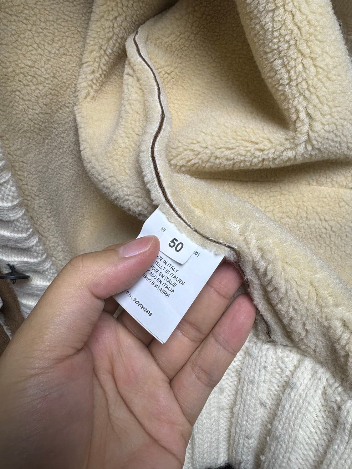 [50] 그랑사소 에코 시어링 무통 자켓 상품이미지5