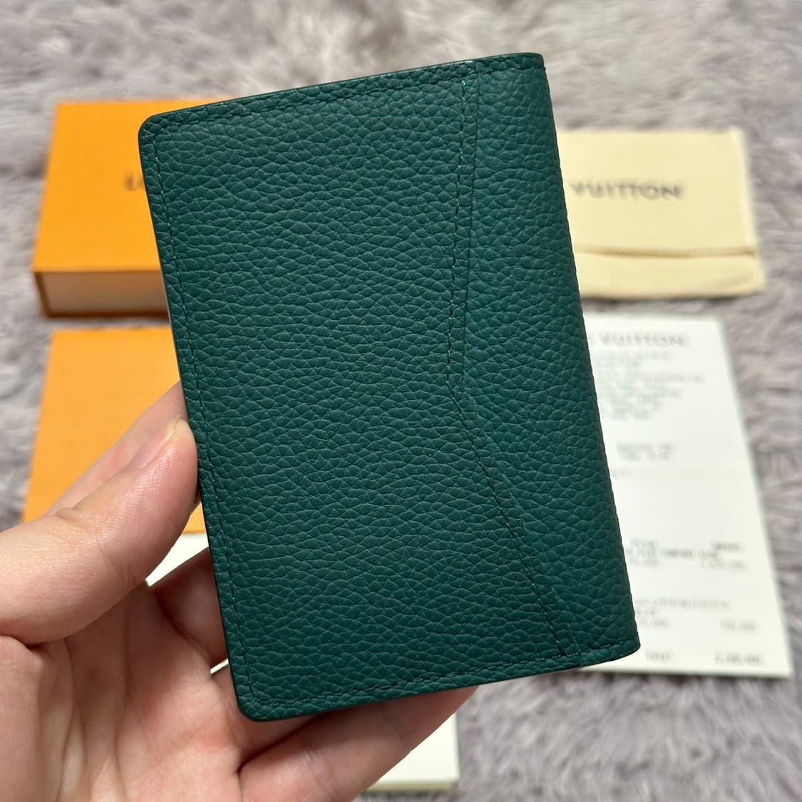 [풀구성] 루이비통 에어로그램 오거나이저 카드지갑 에버그린 상품이미지2