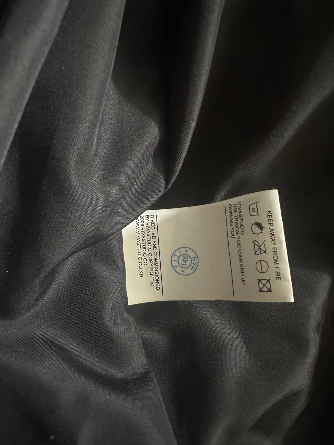 VIVASTUDIO 크링클 워싱 오버핏 다운 상품이미지3