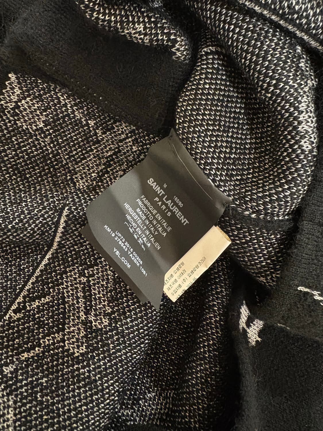 생로랑 16AW 뮤직노트 가디건 상품이미지4