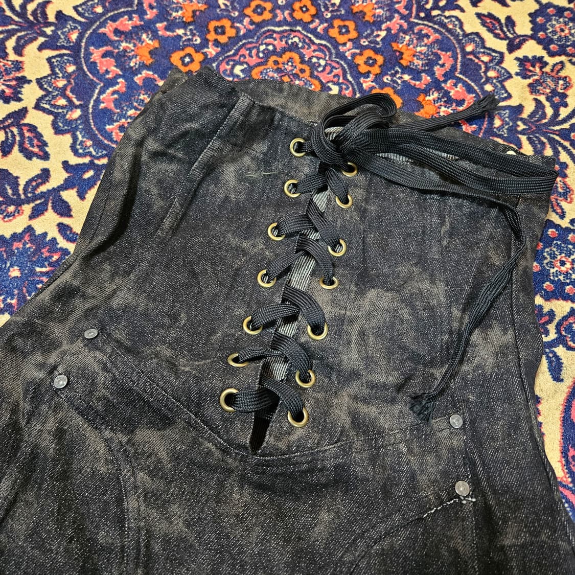 쓰리타임즈 루시퍼 데님 미니 원피스 M size 상품이미지3