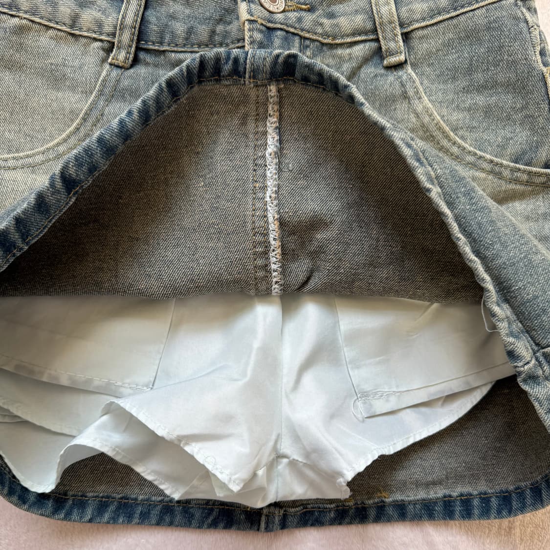 빈티지 연청 스커트 상품이미지5