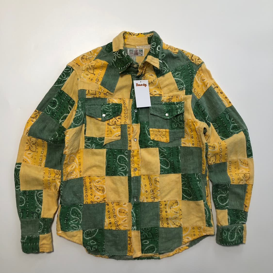 스파이시 아일랜드 보로맛 패치워크 셔츠  상품이미지1