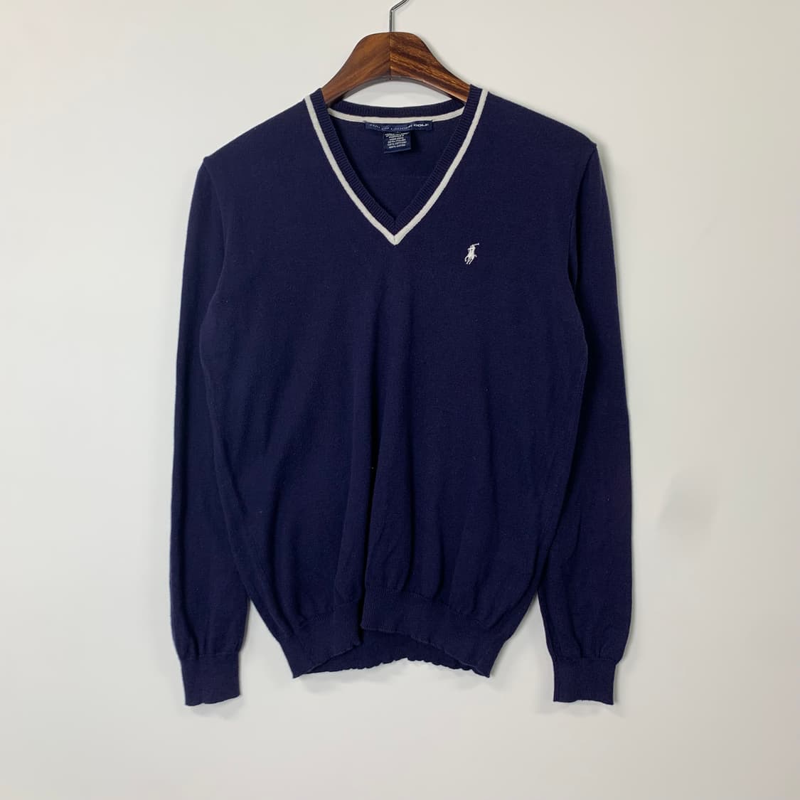 폴로 랄프로렌 네이비 브이넥 니트 상품이미지2