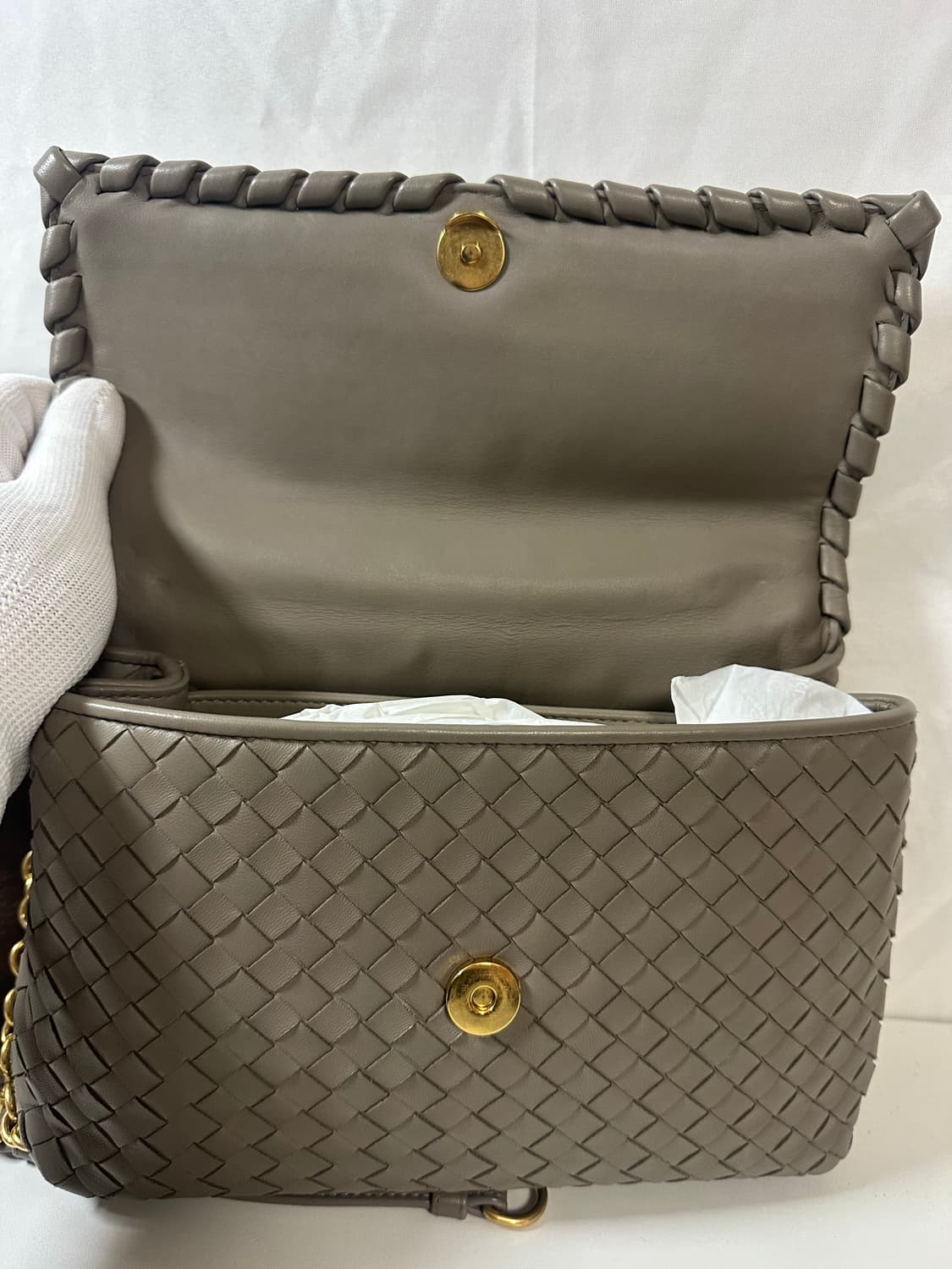 보테가베네타 올림피아백 라이트그레이 (OS) 상품이미지2