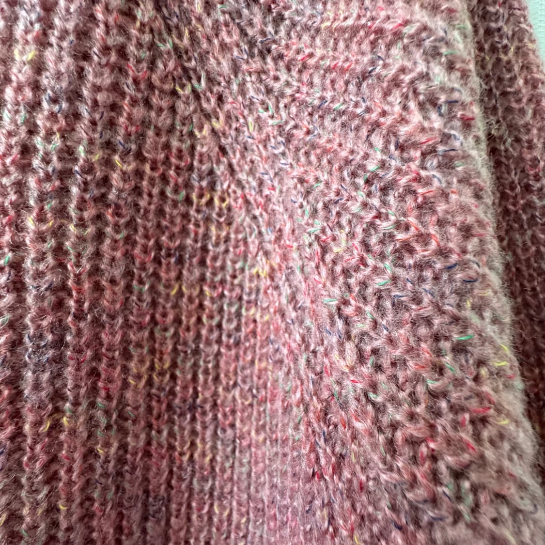 브이넥 로즈핑크 여리핏 니트 스웨터 상품이미지6