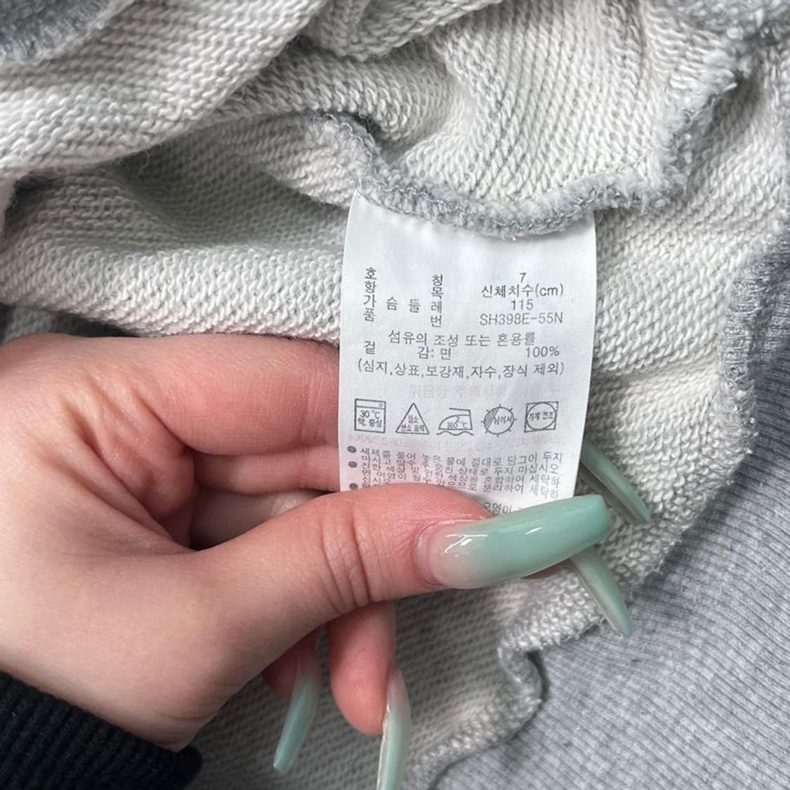 LACOSTE 그레이 후드티 US XXL 상품이미지6