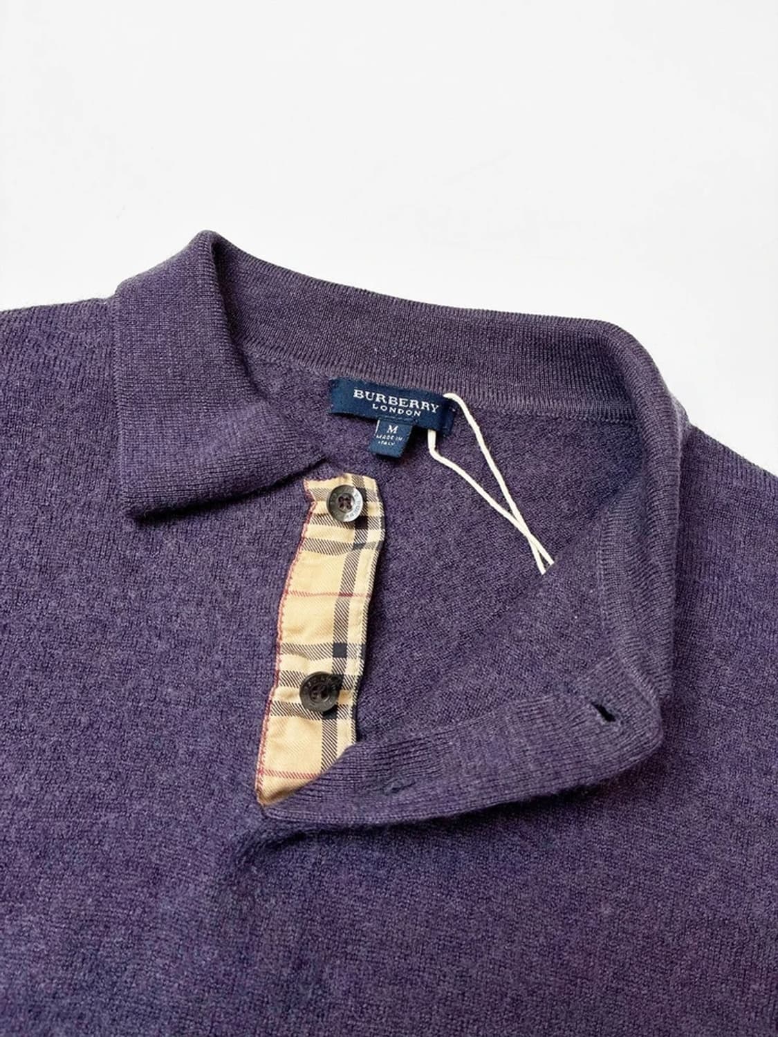 버버리 런던 00s 메리노울 카라 니트 PN5124 상품이미지3