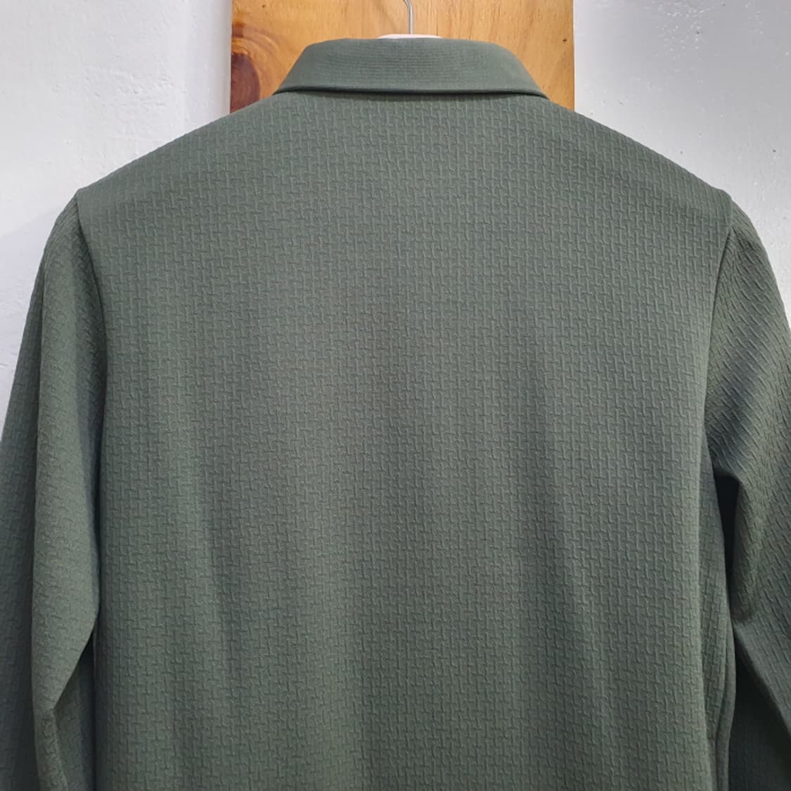 카키색 남자 긴팔 카라 티셔츠(95) 상품이미지6