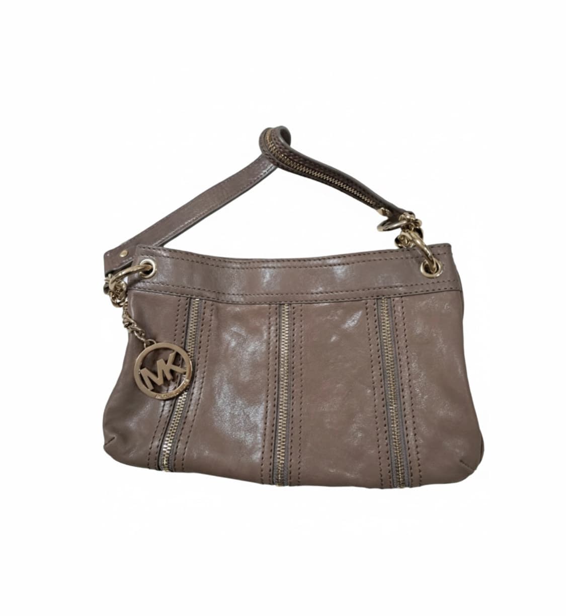 마이클코어스 브라운 레더 크로스백 상품이미지1