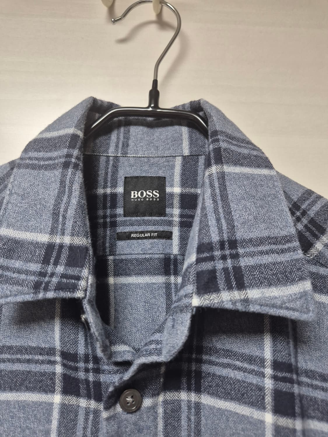휴고보스 체크 셔츠 체크남방 S (100) 남성 상품이미지3