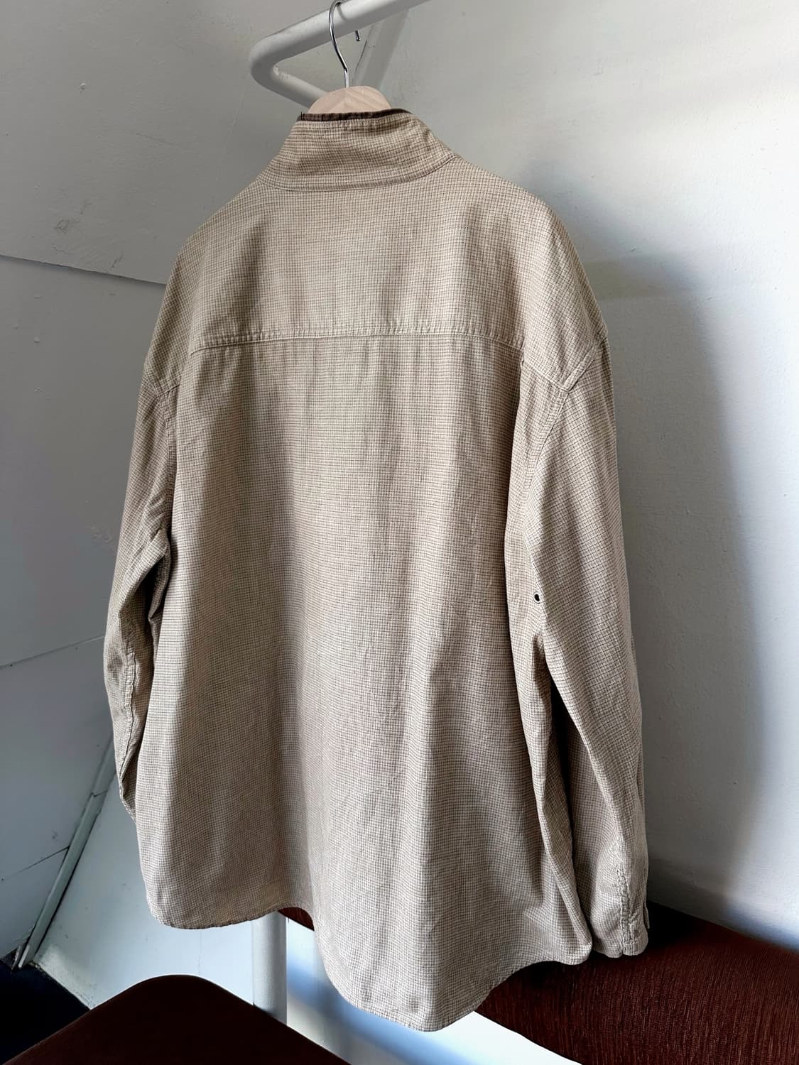 Design check shirket zip blouson 상품이미지4