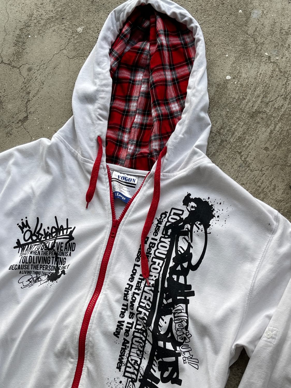 (Vogon)check layered hoody 상품이미지4