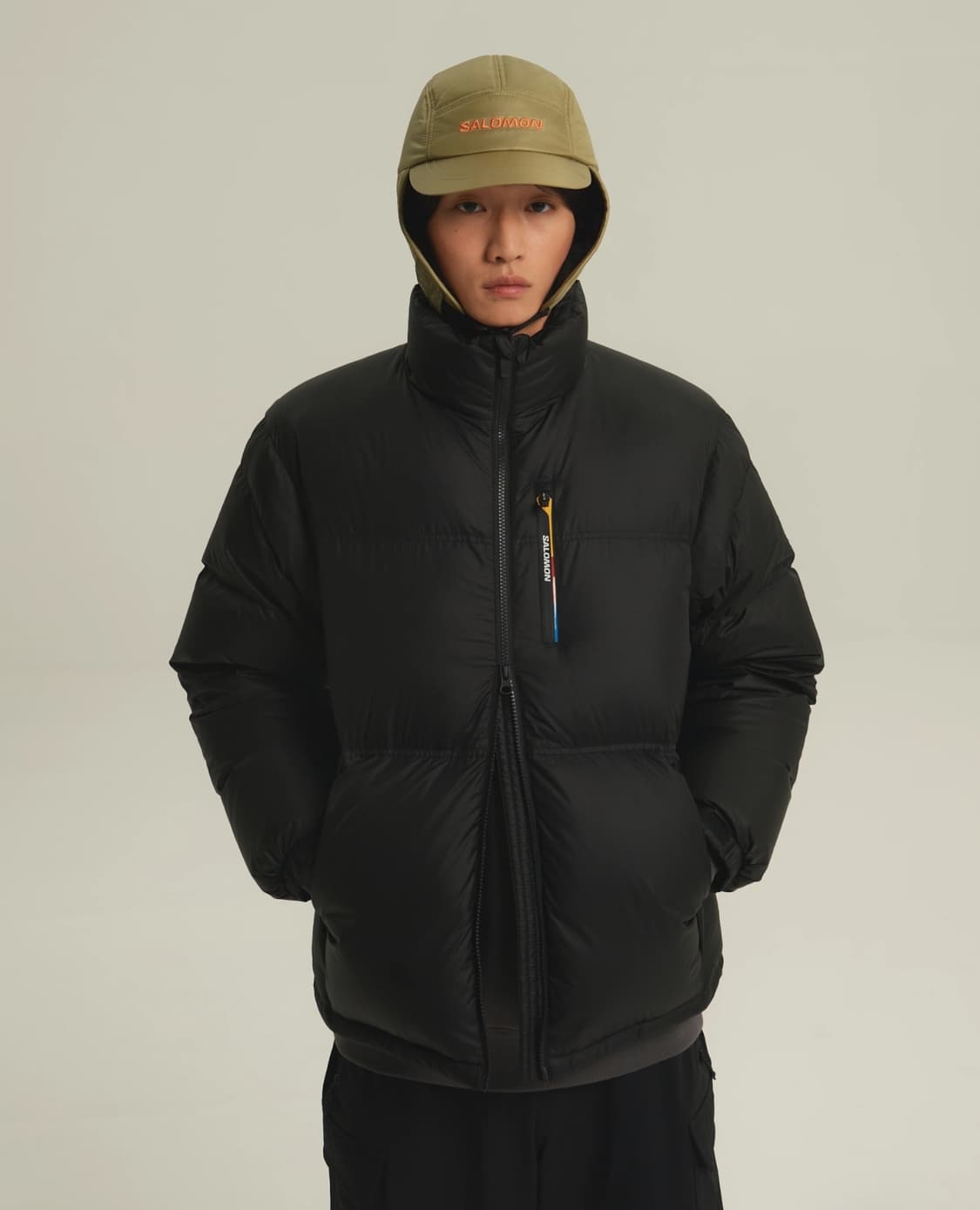 살로몬 컨투어 다운 블랙 L 새상품 상품이미지1
