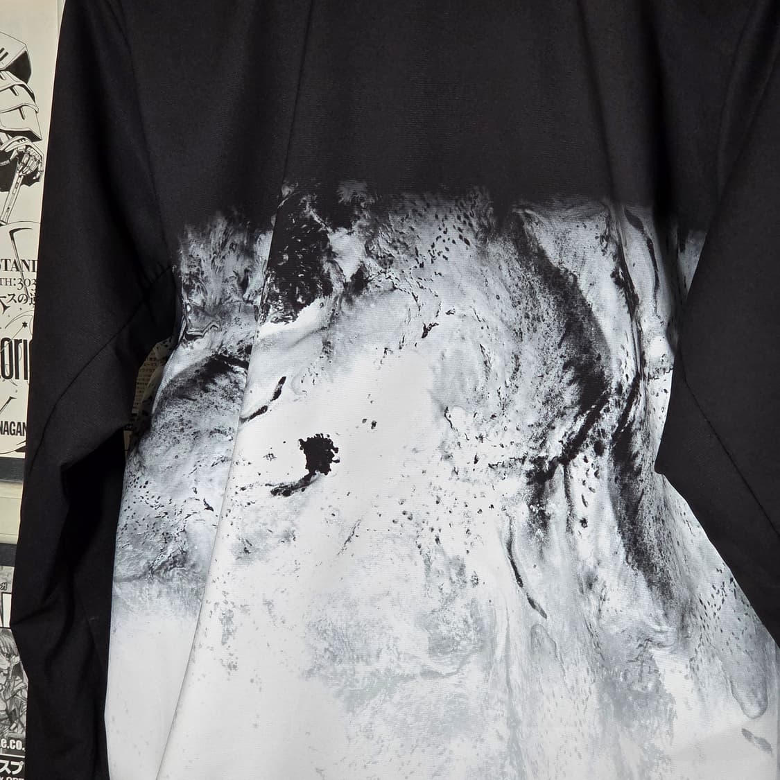 JPN 오클리  블랙 앤 화이트 폴리 집업 상품이미지8