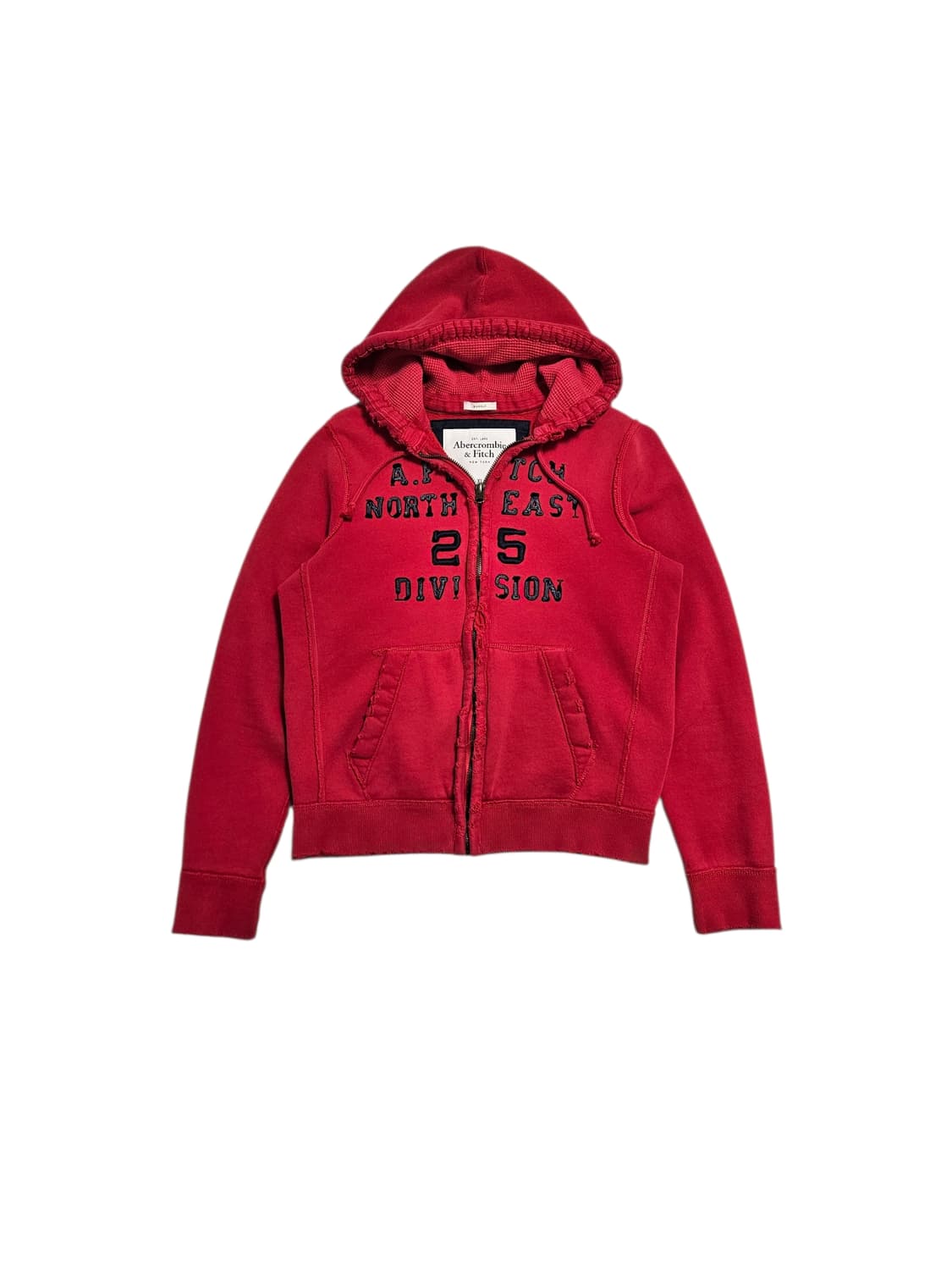 아베크롬비 머슬핏 후드 집업 레드 상품이미지1