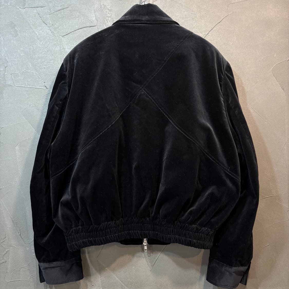 [1] WAVINESS 웨이비니스 벨벳 블루종 상품이미지5