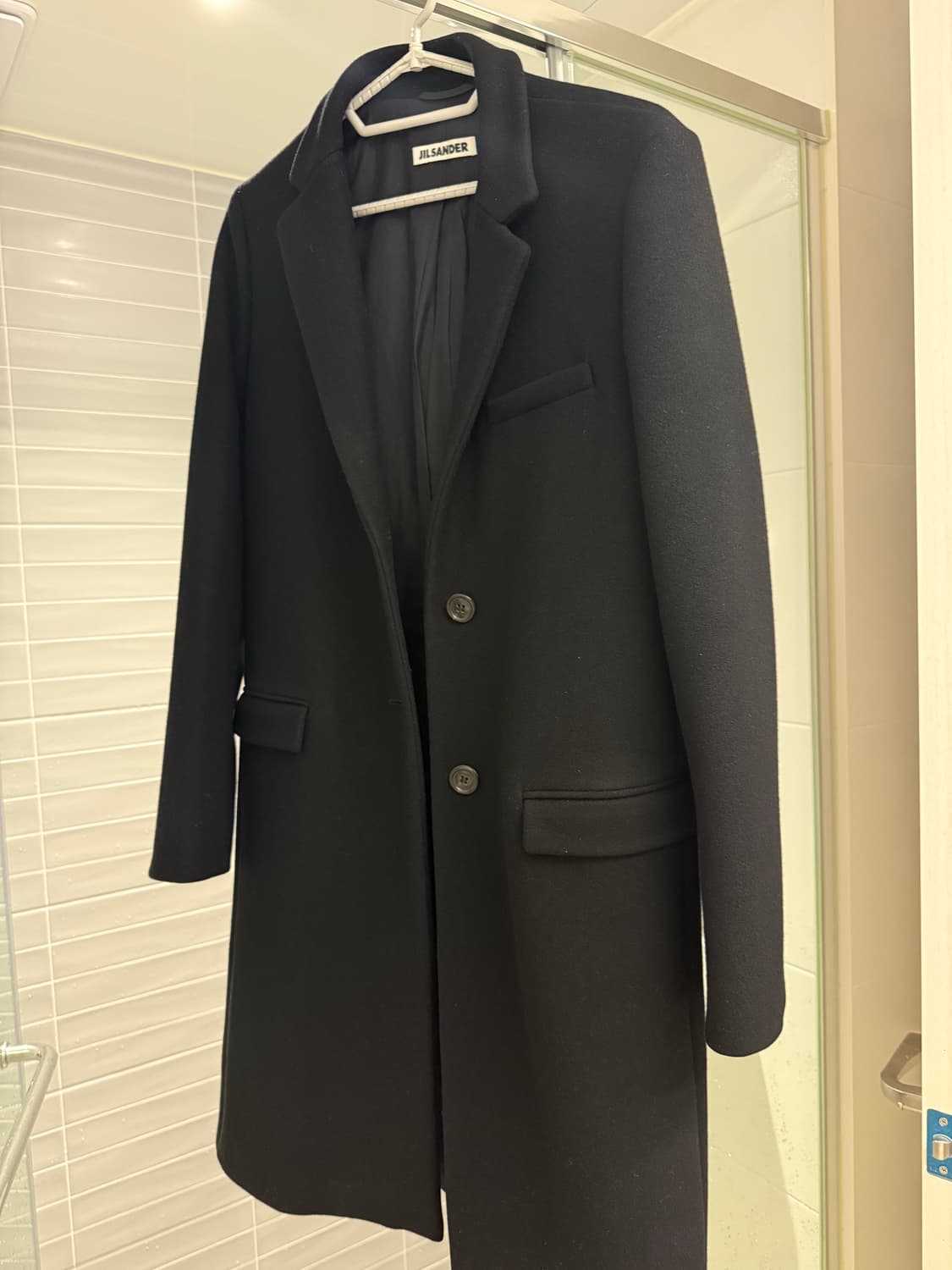 jil sander 질샌더 블랙 싱글 클래식 코트 상태최상 상품이미지1