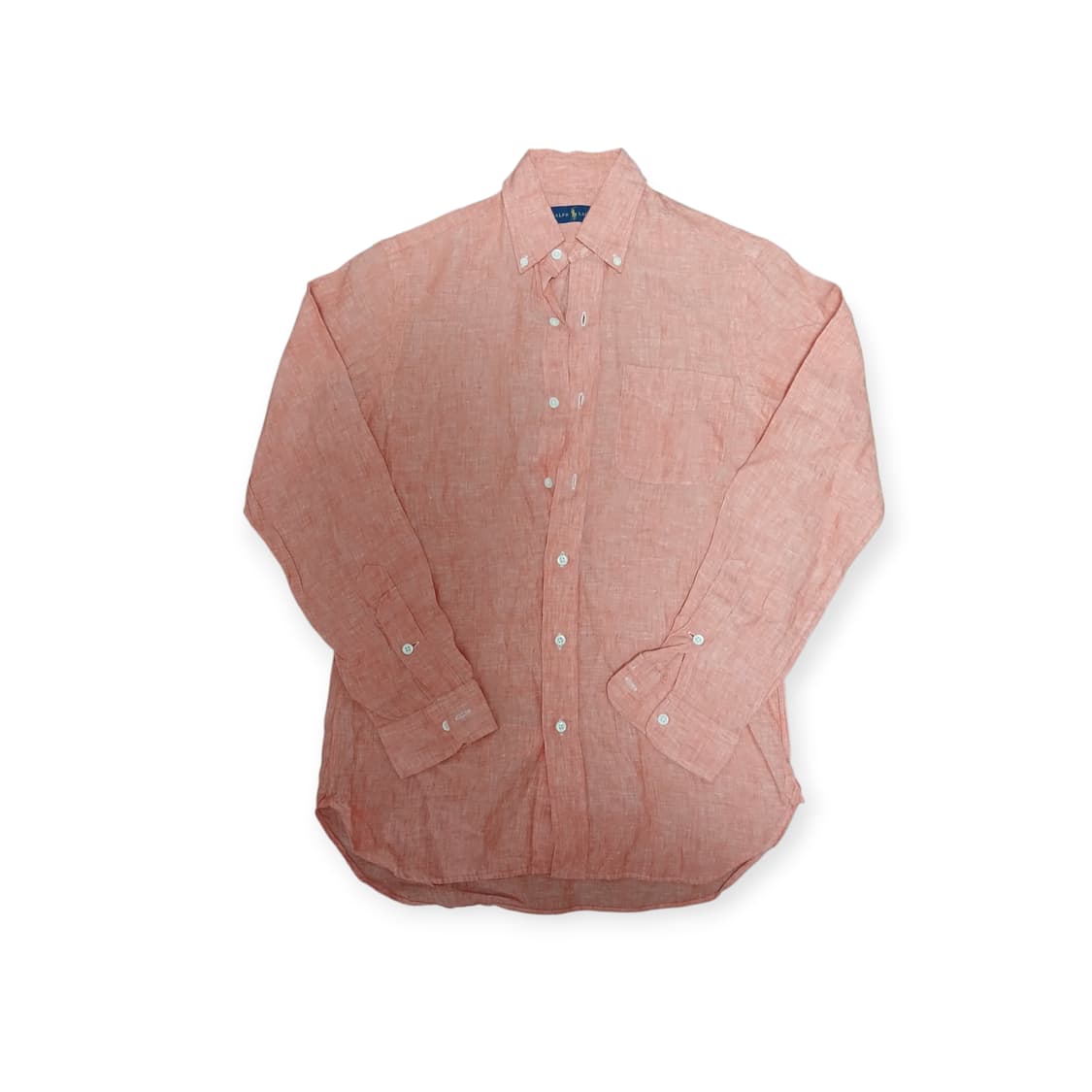 폴로 린넨 100% 오렌지 셔츠 상품이미지1