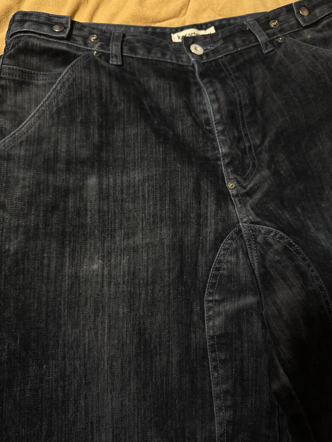 카락터 벨벳 데님 팬츠 팝니다 상품이미지4