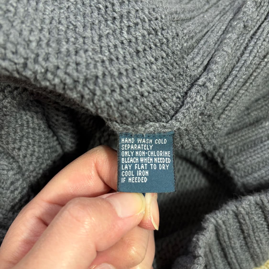 폴로 랄프로렌 하프집업 니트 그레이(M) 상품이미지6