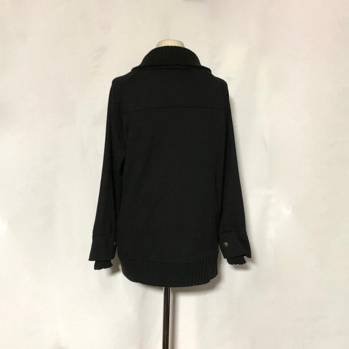 버튼 리브 자켓 블랙 상품이미지6