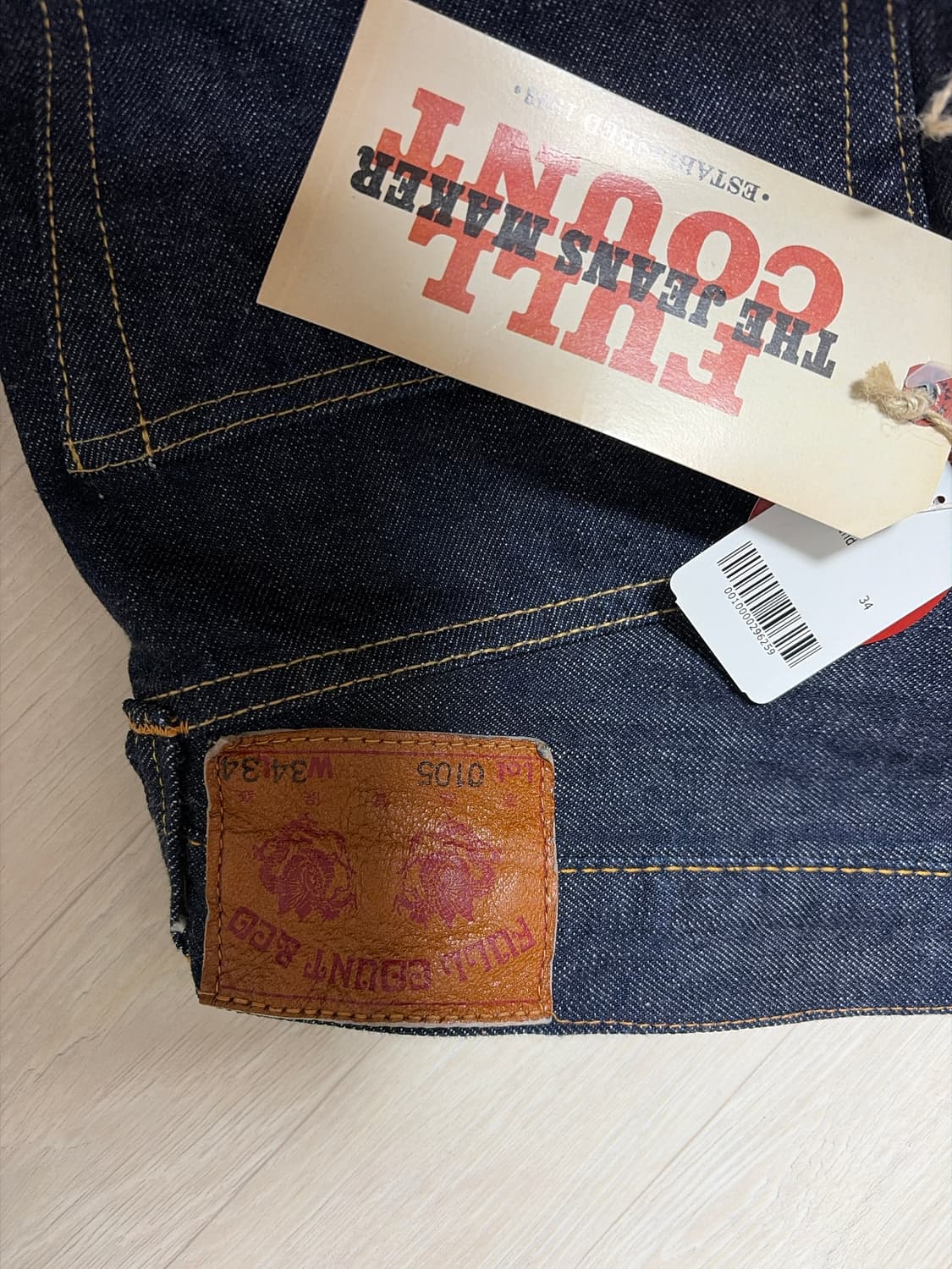 풀카운트 0105w 34 (택제거 새제품) 상품이미지3