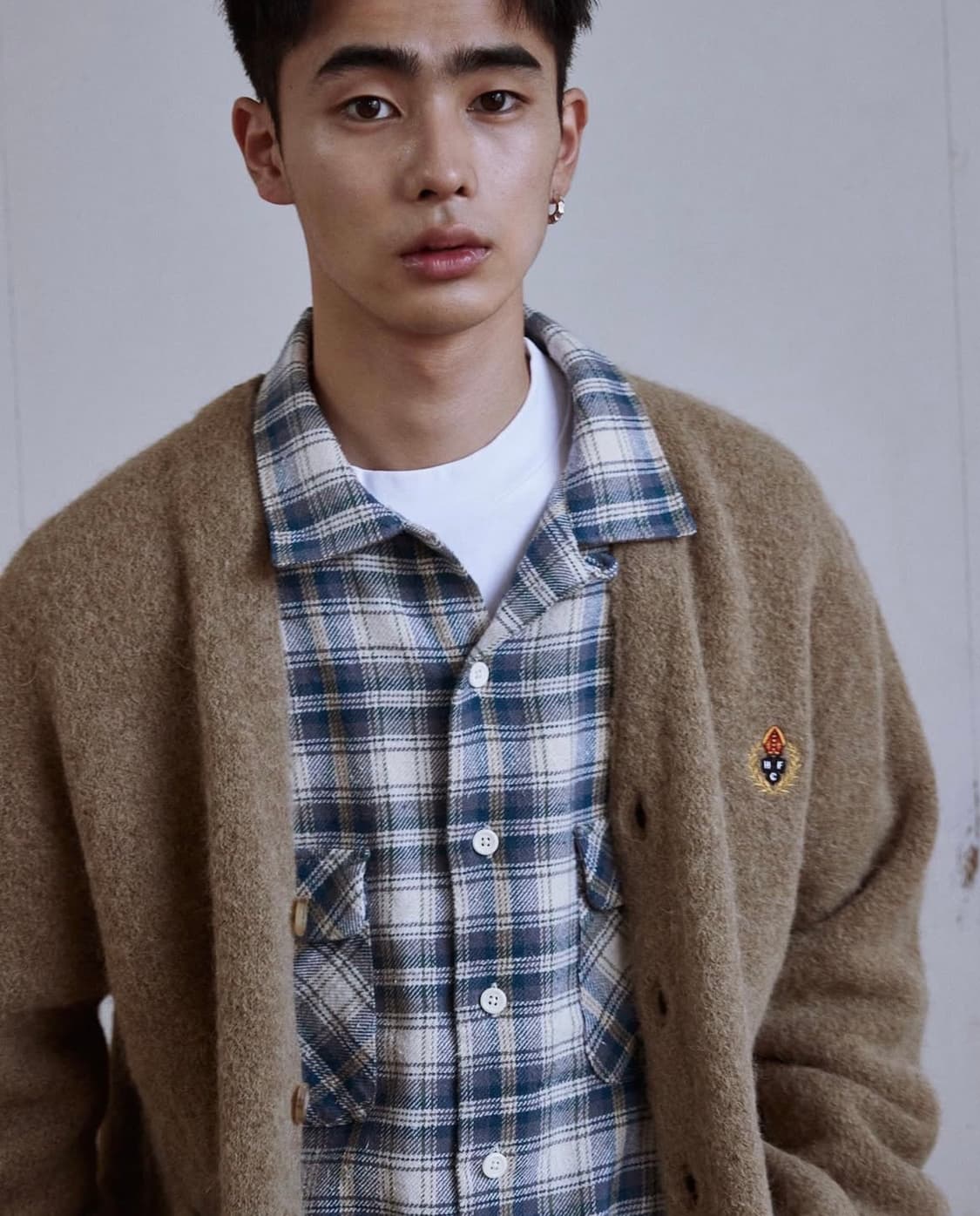 새제품) 헤리티지플로스 알파카 가디건 베이지 남녀공용 S 니트 상품이미지4