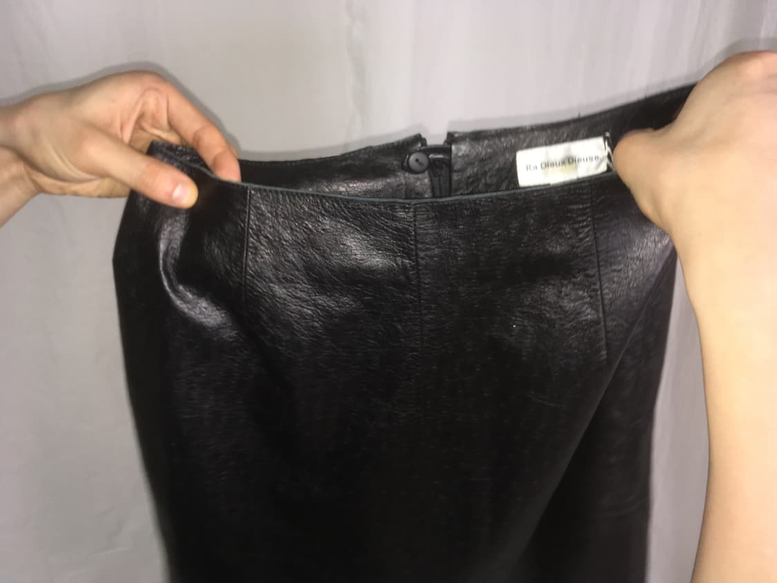 *deadstock lambskin leather skirt* 상품이미지7